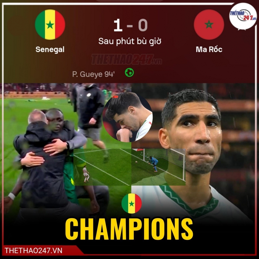 Quật ngã Ma Rốc, Senegal lên ngôi vô địch CAN Cup theo cách điên rồ 781059