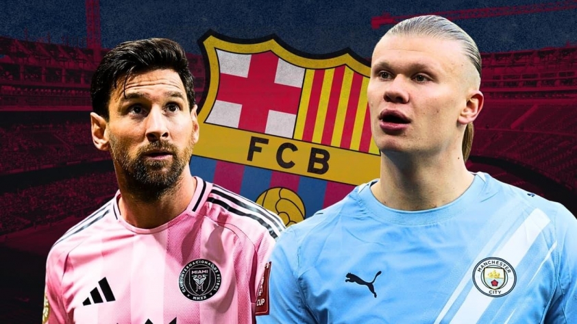 Messi c&oacute; thể gi&uacute;p Barca chi&ecirc;u mộ Erling Haaland 808668