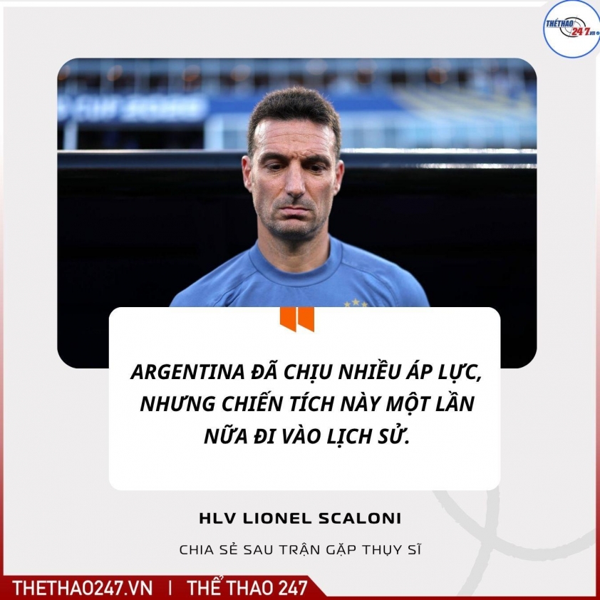 HLV Argentina thốt lên 1 điều khi thắng nhọc Thụy Sĩ tại World Cup 2026 866195