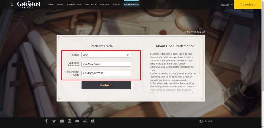 Code Genshin Impact mới nhất 10/2024 và cách nhập 3ok6e5c-204047