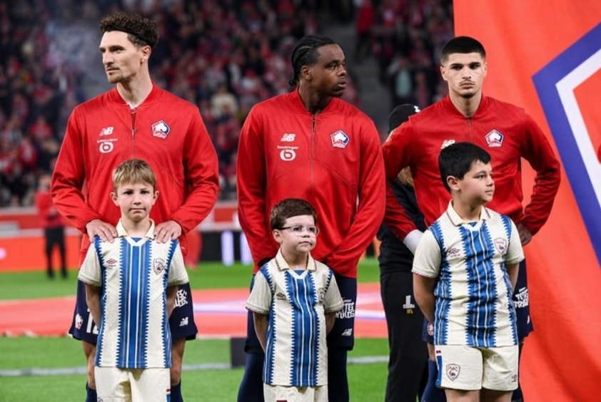 Meunier, Ngoy và Fernandez-Pardo (từ trái sang) đều thuộc biên chế Lille tại Pháp