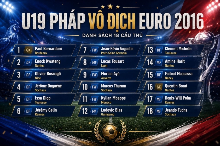 Issa Diop đã từng là đồng đội của Marcus Thuram và Kylian Mbappe voô địch U19 Euro cùng Pháp