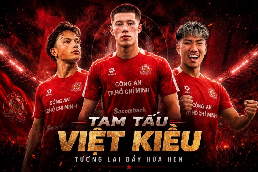 Tam tấu Việt kiều của CA TPHCM đều là những cầu thủ trẻ đầy triển vọng