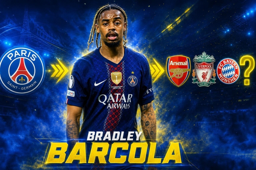 Tương lai Bradley Barcola sẽ về đâu?