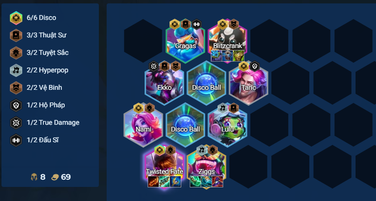 Cách chơi đội hình Twisted Fate Disco DTCL Mùa 10 Tái Hiện 636879
