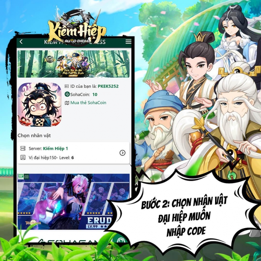Code Kiếm Hiệp Auto Chess mới nhất và cách nhập 640698