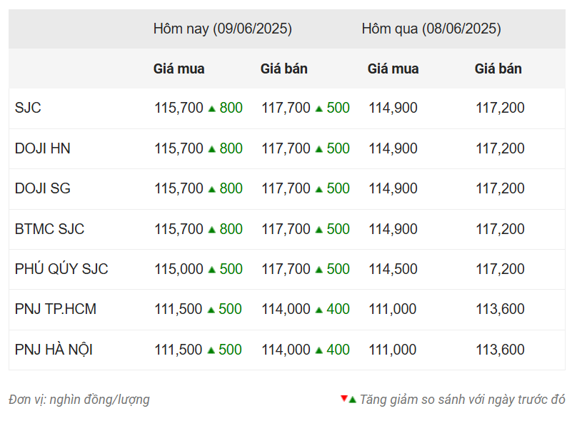 Giá vàng hôm nay chiều 9/6: Đầu tuần ngập sắc xanh 647297