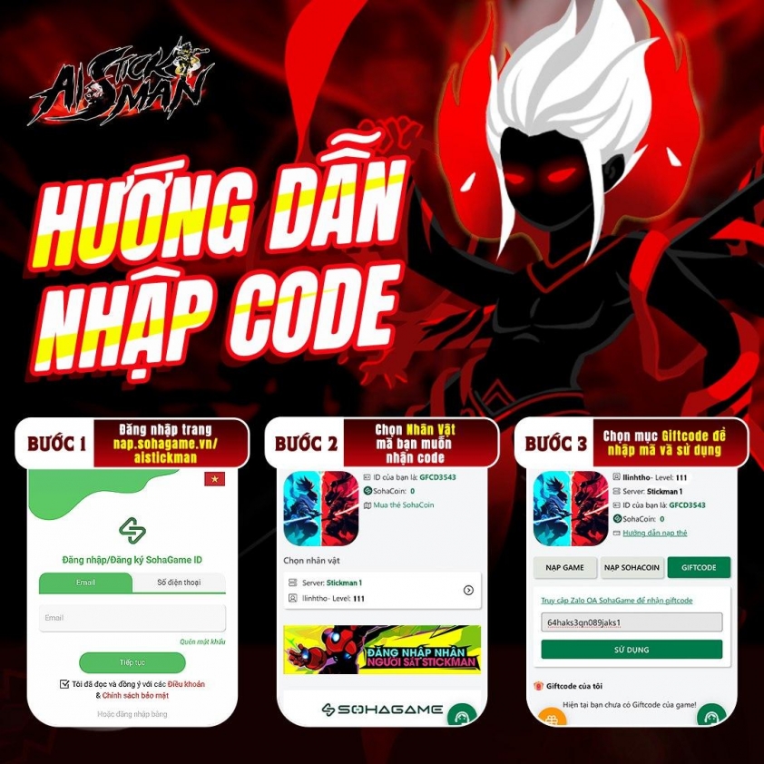 Code AI Stickman – Vũ Trụ Người Que mới nhất và cách nhập 662212