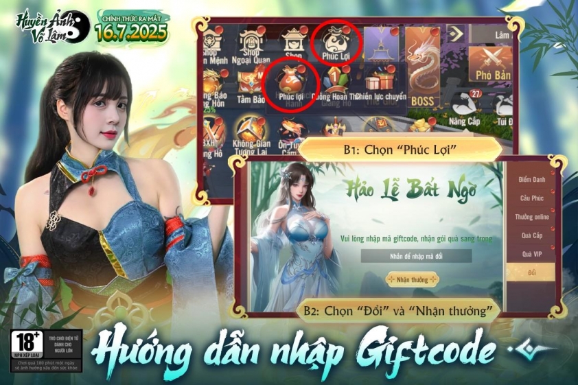 Code Huyền Ảnh Võ Lâm mới nhất 07/2025 và cách nhập 665770