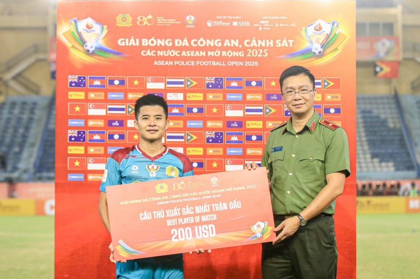 Lễ khai mạc Giải bóng đá Công an, Cảnh sát các nước ASEAN mở rộng 2025: “Bản hòa ca của thể thao, nghệ thuật và tình hữu nghị”. 663039