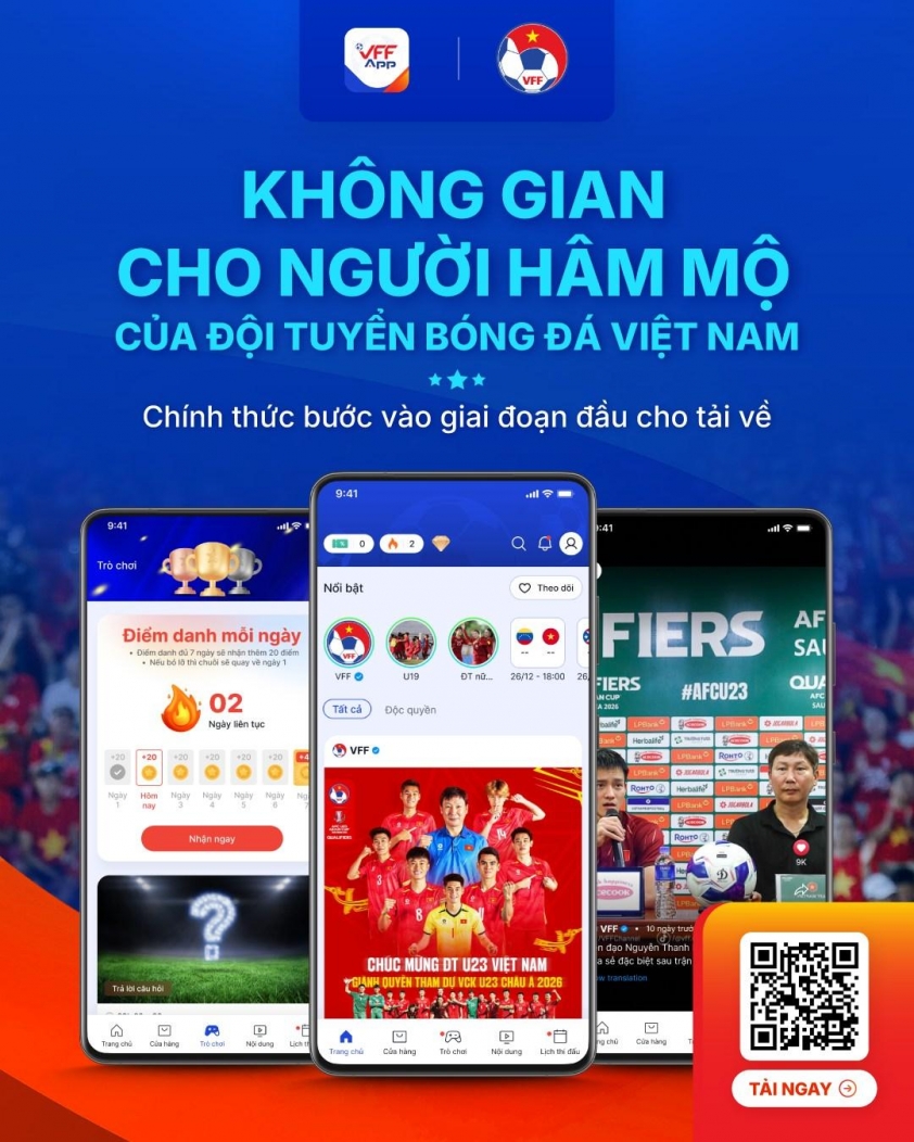 VFF App - Ứng dụng đỉnh cao kết nối người hâm mộ và đội tuyển quốc gia Việt Nam 717308