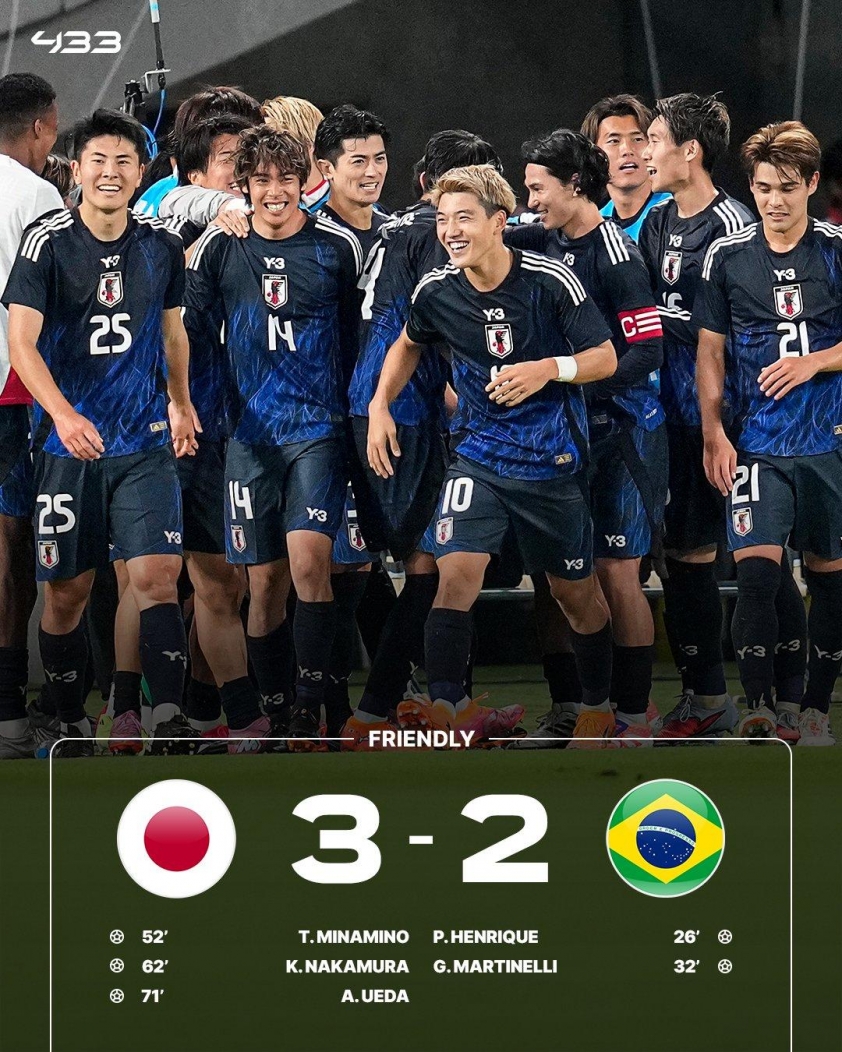 Nhật Bản bất ngờ lội ngược dòng trước Brazil 6 Nhật Bản ngược dòng điên rồ trước Brazil 722180