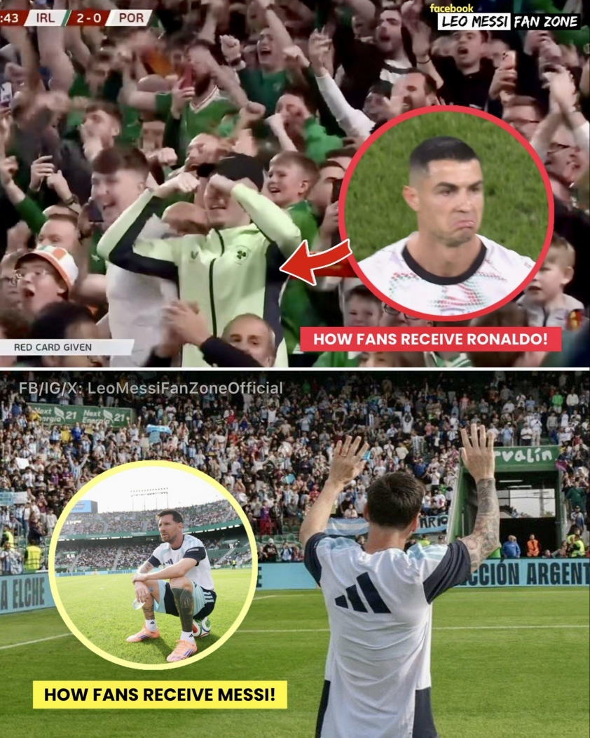 Messi tạo cơn sốt xuyên lục địa, Ronaldo chìm trong tranh cãi thẻ đỏ 741104