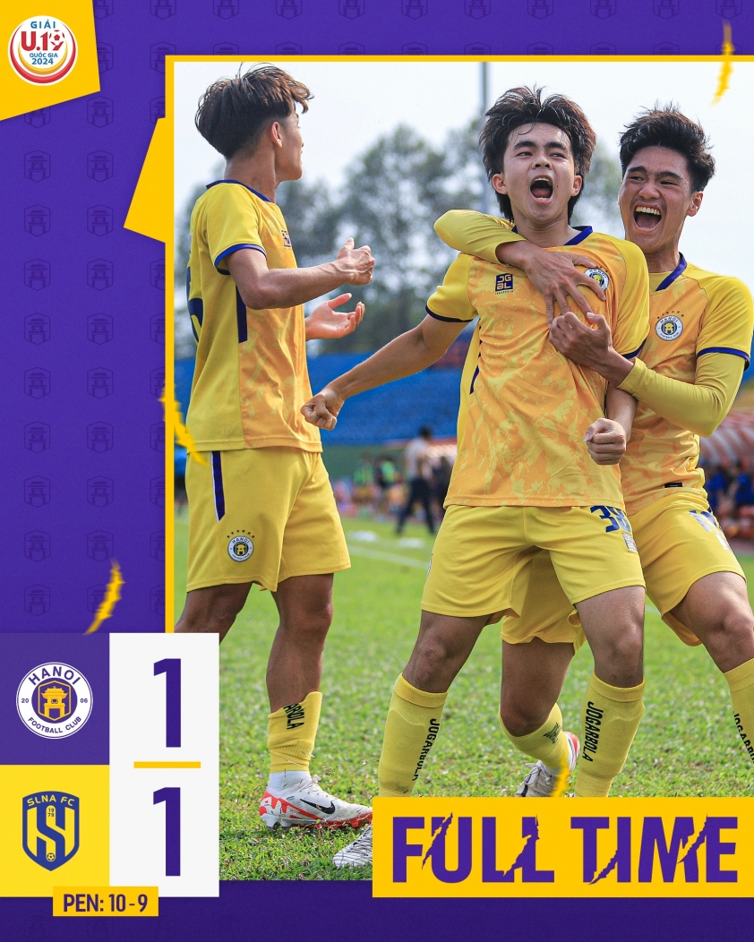 Đấu súng nghẹt thở, U19 Hà Nội bước vào chung kể U19 Quốc gia 415188