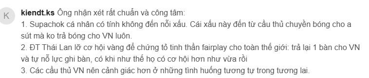 CĐM: 'ĐT Việt Nam cũng nên tự trách mình về bàn thua của Supachok' 580339