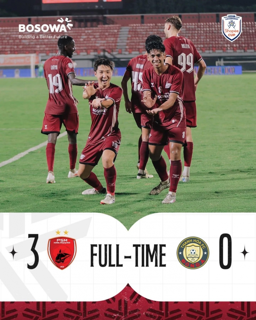 Trực tiếp PSM Makassar 3-0 Thanh Hóa: Chấm hết 589817