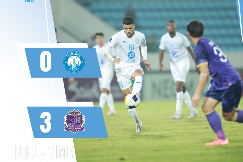 Trực tiếp Nam Định 0-3 Sanfrecce Hiroshima: Chấm hết cho chủ nhà-592575