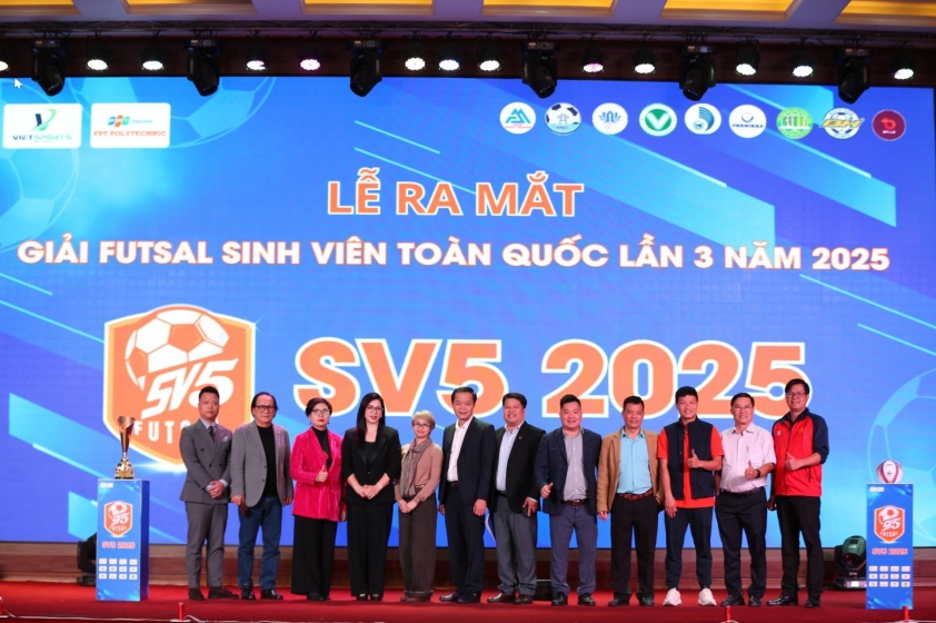 Khởi tranh Giải Futsal Sinh viên toàn quốc SV5 2025: Học thật vui, chơi hết mình-601283