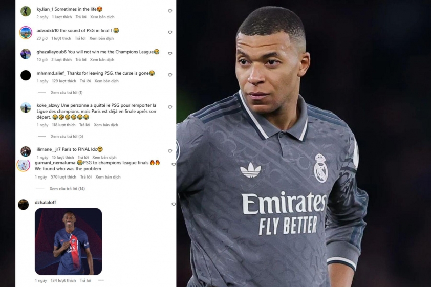 CĐV PSG bất ngờ chỉ trích Mbappe khi vào chung kết Champions League 632362