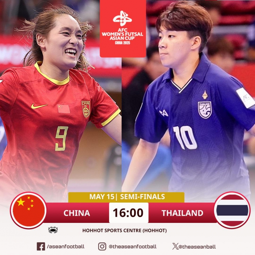 Trực tiếp futsal nữ Thái Lan vs Trung Quốc, 16h00 hôm nay 15/5 635123