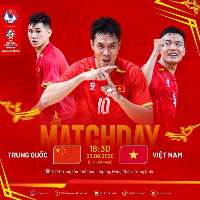 Futsal Việt Nam vs Trung Quốc
