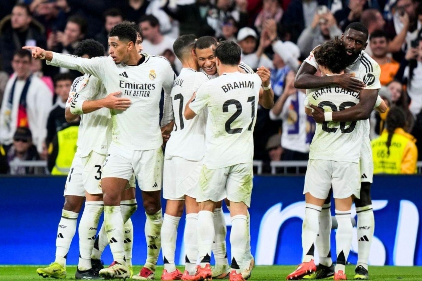 Bellingham và Mabppe tỏa sáng giúp Real Madrid có chiến thắng hai sao. Ảnh: Getty