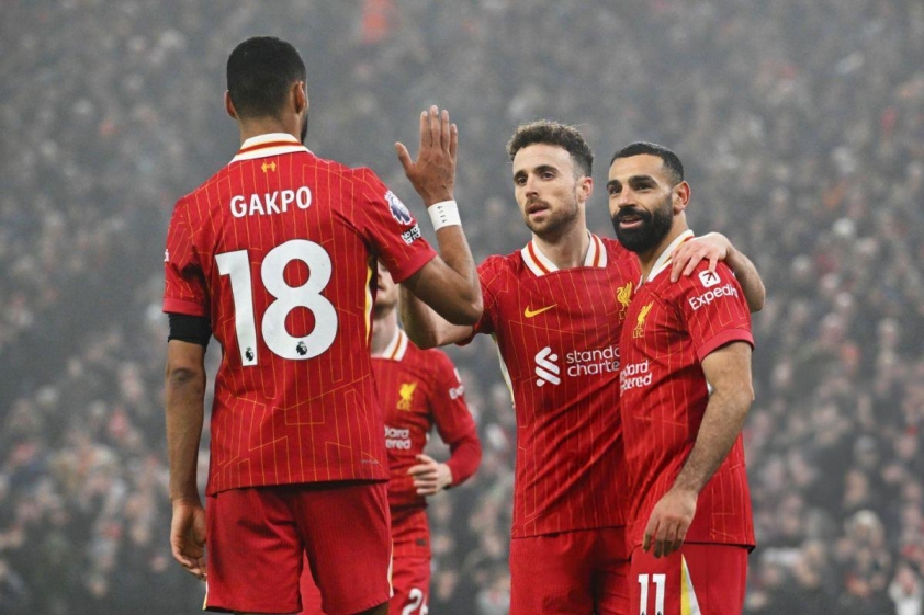 Salah nổ súng ấn định chiến thắng cho Liverpool. Ảnh: Getty