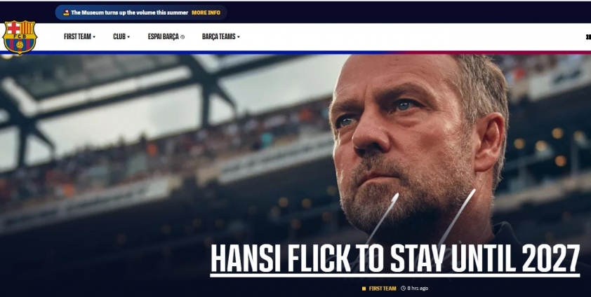 Barca chính thức gia hạn hợp đồng với Hansi Flick 638279