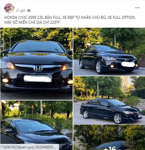 Giật mình Honda Civic 2009 rao bán chỉ hơn 200 triệu đồng sau 15 năm lăn bánh 521876