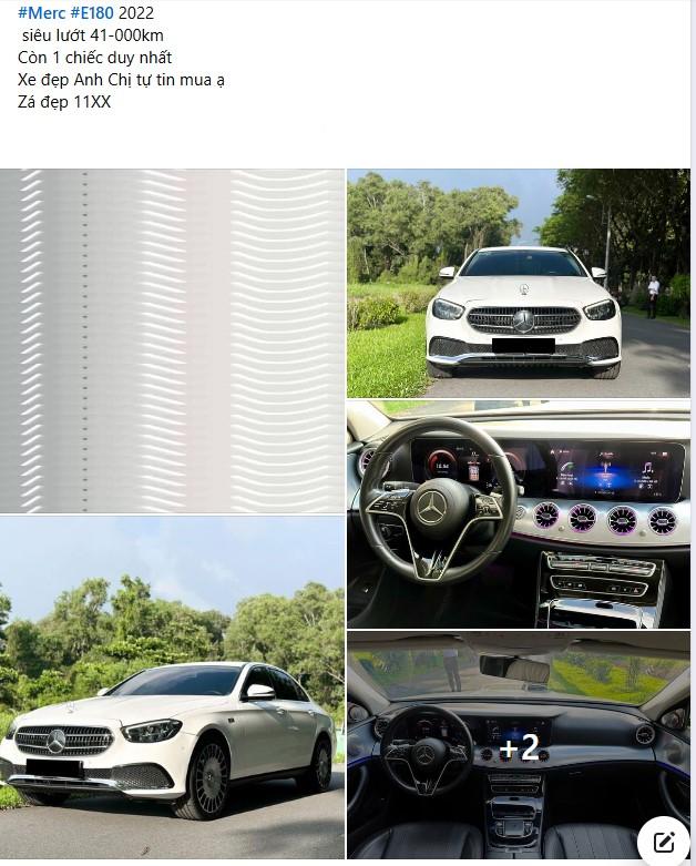 Mercedes-Benz E180 2022 rao bán rẻ khó tin trên thị trường xe cũ 553974