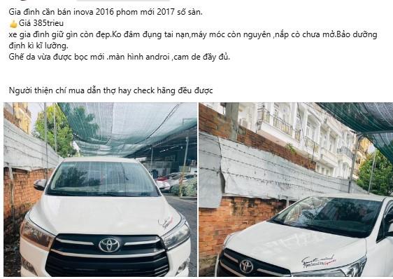 Toyota Innova 2017 rao bán chỉ ngang xe hạng A sau 7 năm sử dụng 563557