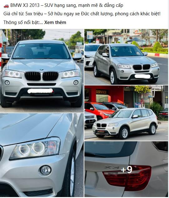 Xe sang BMW X3 đời 2013 giá rẻ gây chú ý: dưới 600 triệu có nên mua? 621304