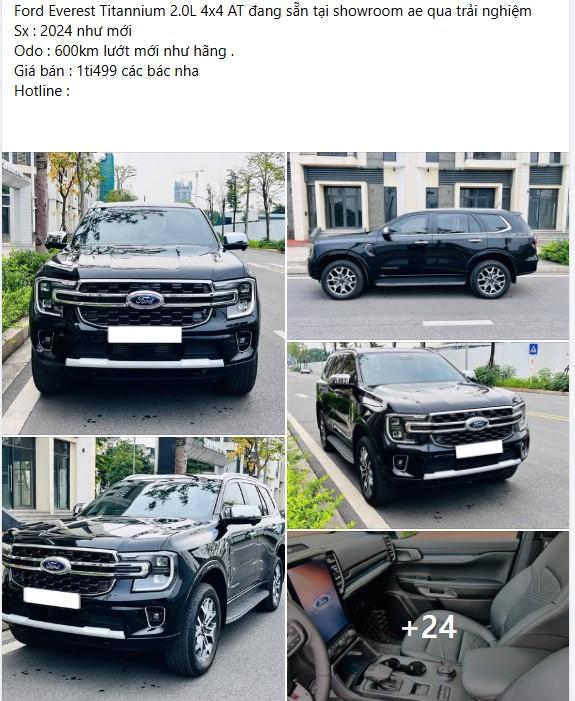 Chạy chưa đầy 600 km, Ford Everest Titanium 2024 giúp người mua tiết kiệm cả trăm triệu đồng 630257