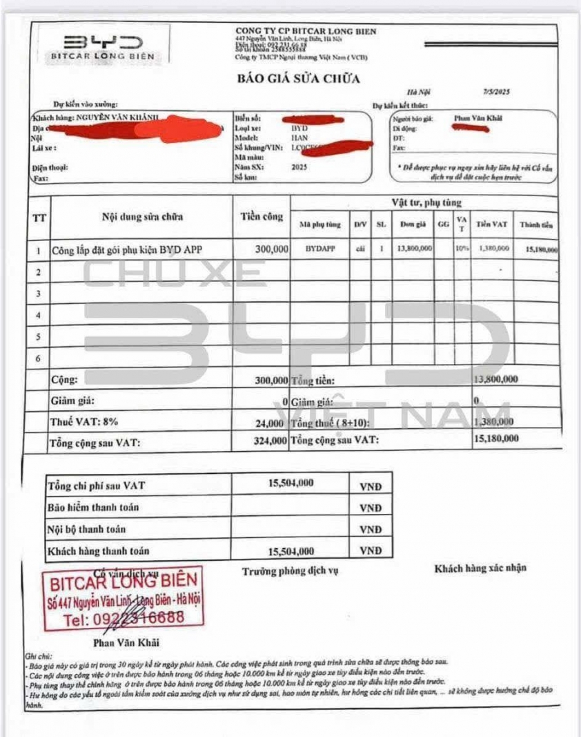 BYD Việt Nam đối mặt với ý kiến trái chiều về mức phí cài đặt ứng dụng điều khiển xe 631268