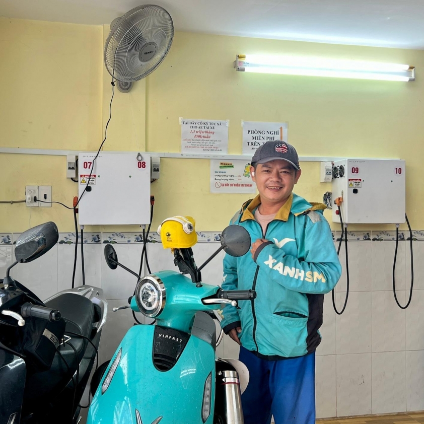 Trạm sạc xe điện tại TP.HCM kiêm điểm nghỉ chân cho tài xế công nghệ 680706