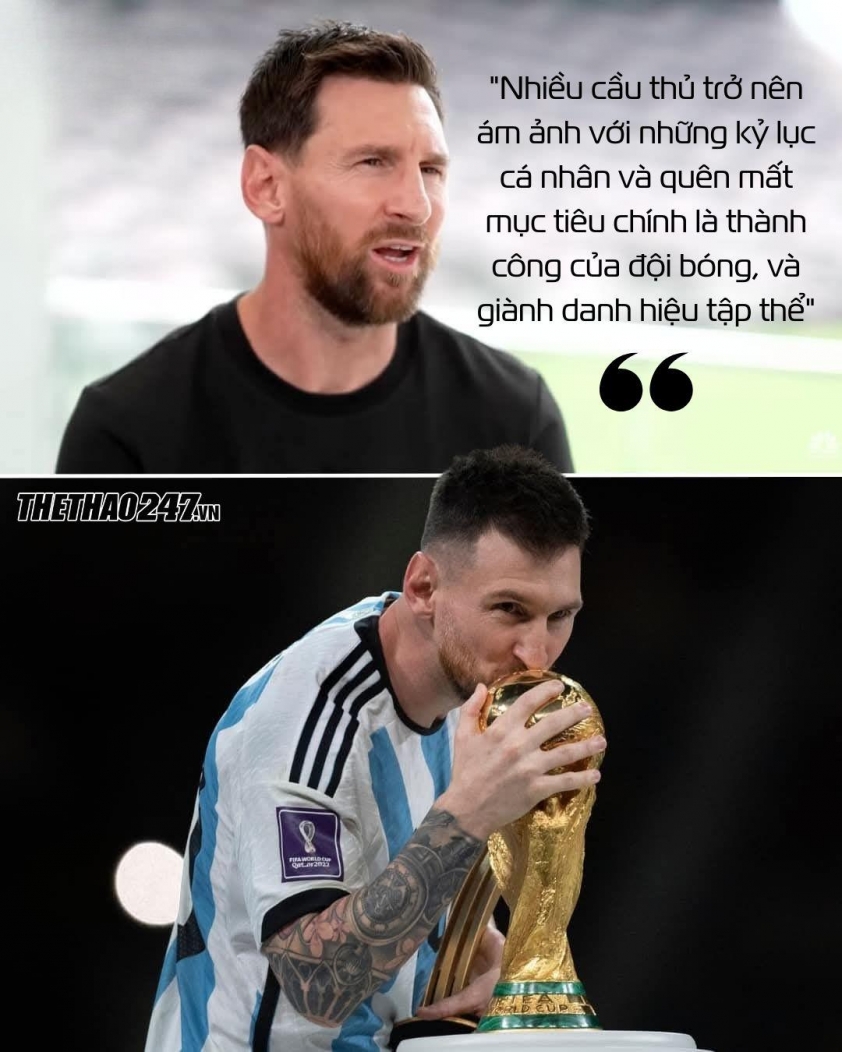 Messi: 'Nhiều người bị ám ảnh kỷ lục cá nhân' 731263