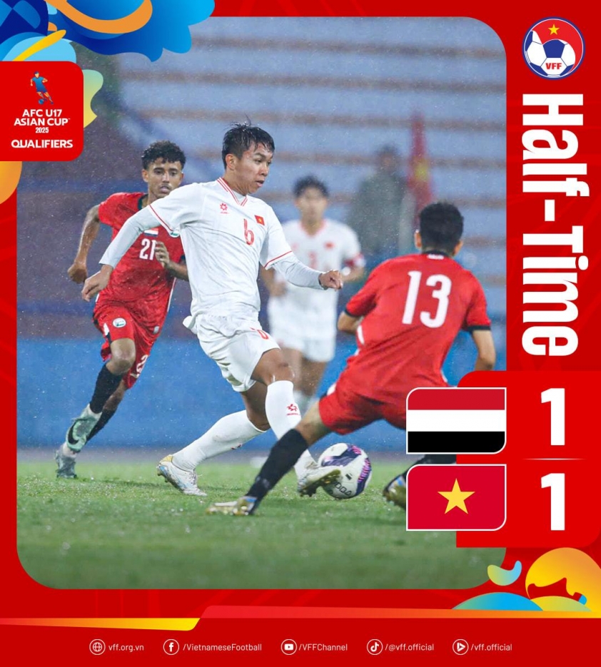 Trực tiếp U17 Việt Nam 1-1 U17 Yemen: Bàn gỡ quý giá 548086