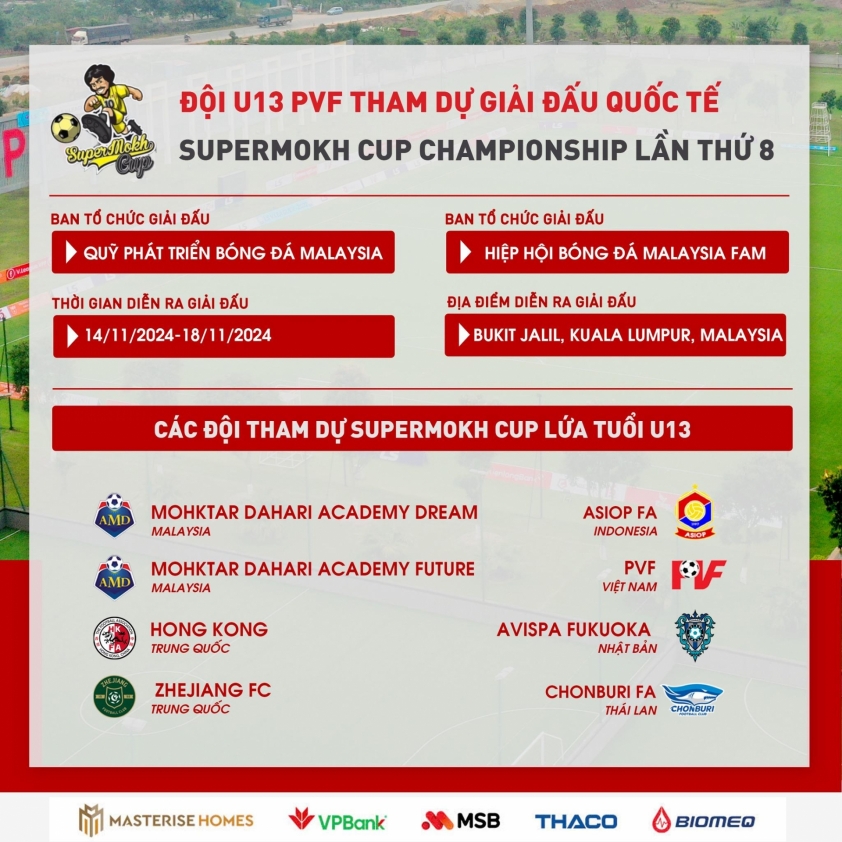 U13 PVF Sẵn Sàng Tỏa Sáng Tại SuperMokh Cup Championship Malaysia