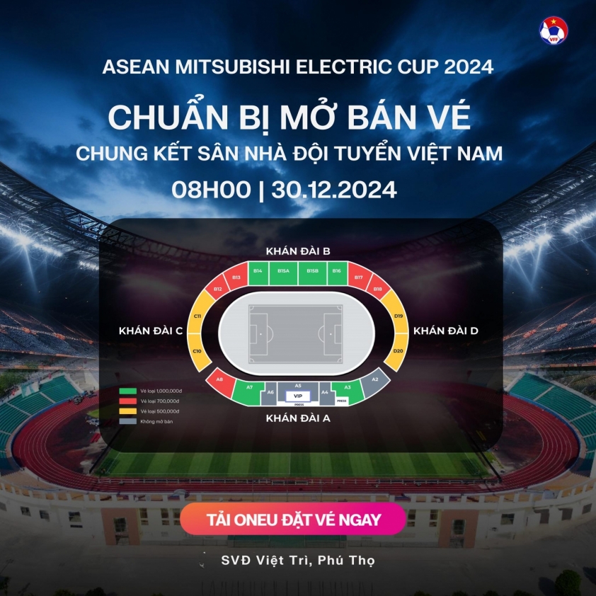 Mua vé chung kết AFF Cup của ĐT Việt Nam ở đâu, khi nào? 576195