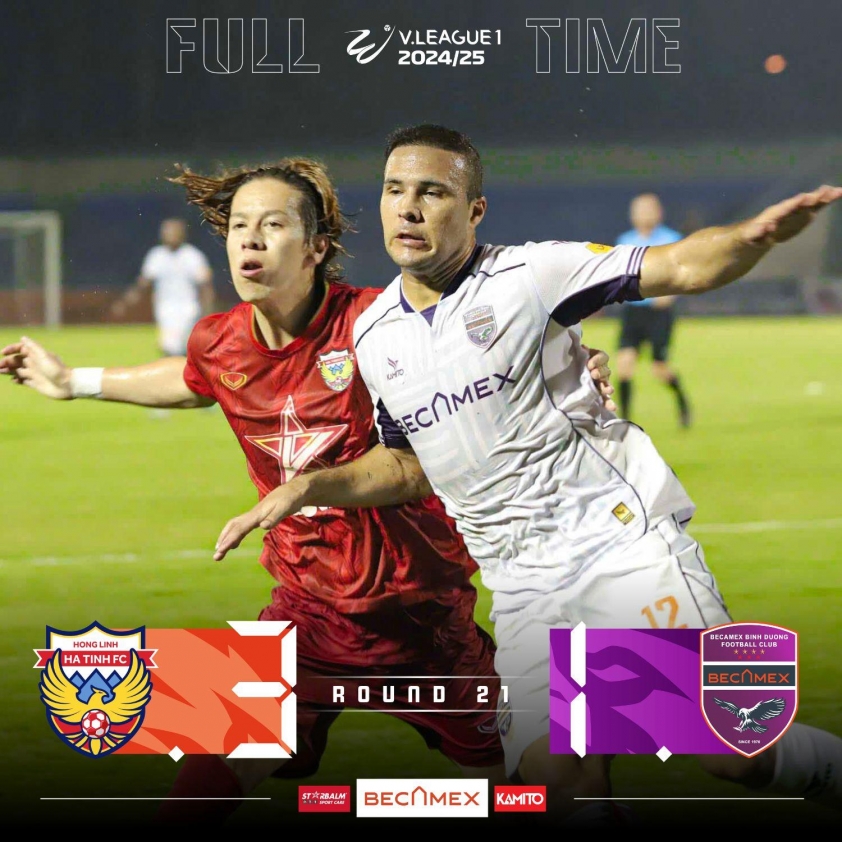 Thua thảm Hà Tĩnh, Bình Dương rơi tự do tại V-League 629485