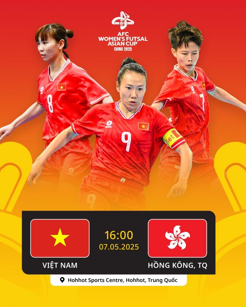 Trực tiếp futsal nữ Việt Nam vs Hồng Kông, 16h00 hôm nay 7/5 631136