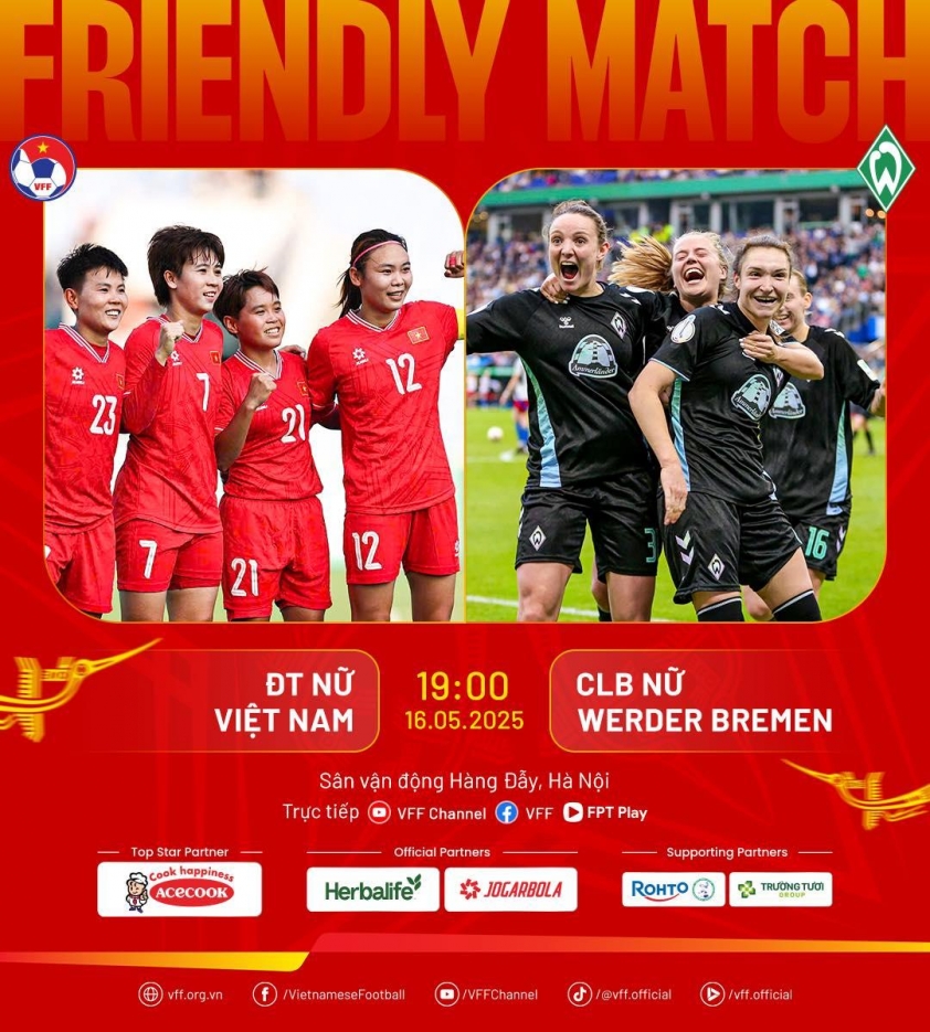 ĐT nữ Việt Nam vs Werder Bremen: Hàng Đẫy mở hội 635177