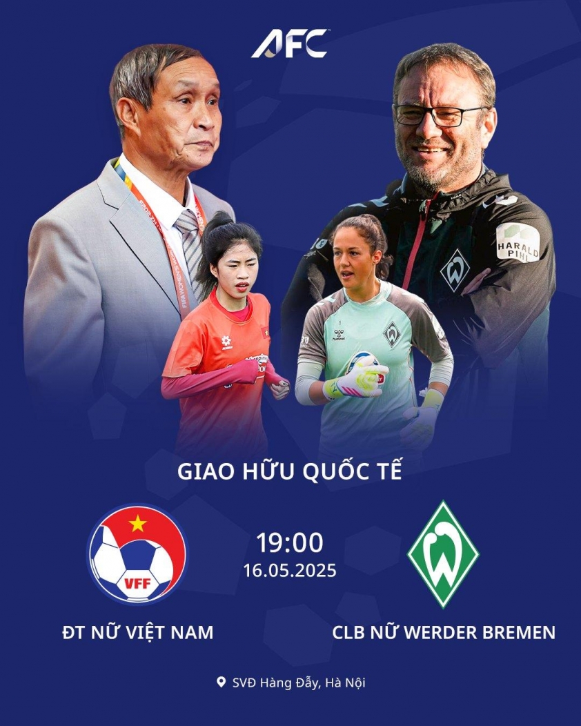 Trực tiếp ĐT nữ Việt Nam vs Werder Bremen, 19h00 hôm nay 16/5 635650