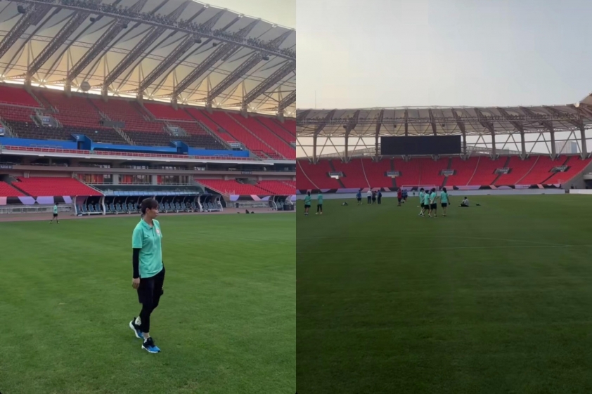 CLB Việt Nam làm quen sân trước trận bán kết Champions League 637253
