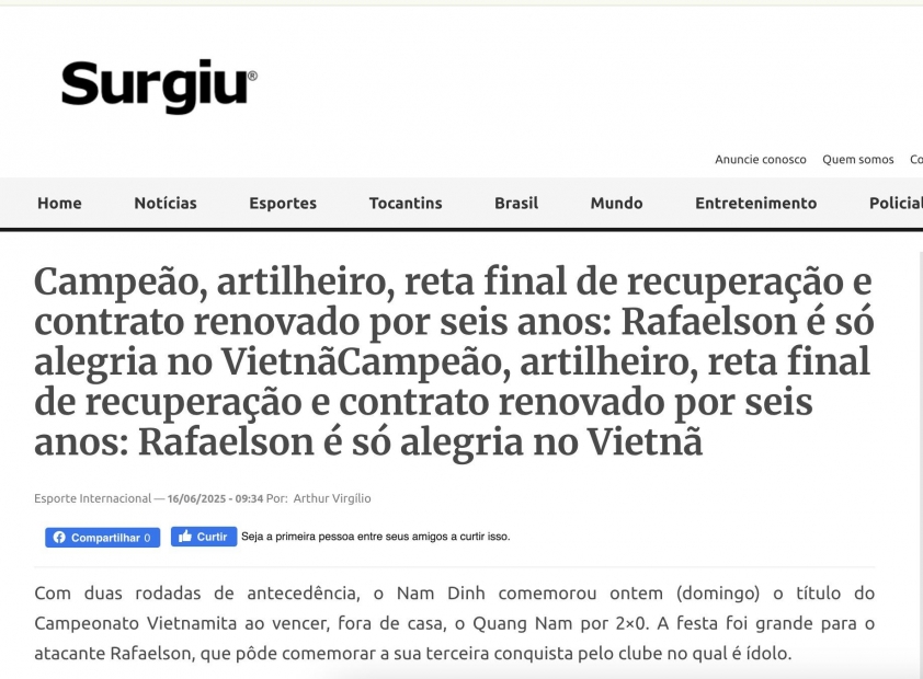 Truyền thông Brazil bất ngờ quan tâm đến Xuân Son 655061