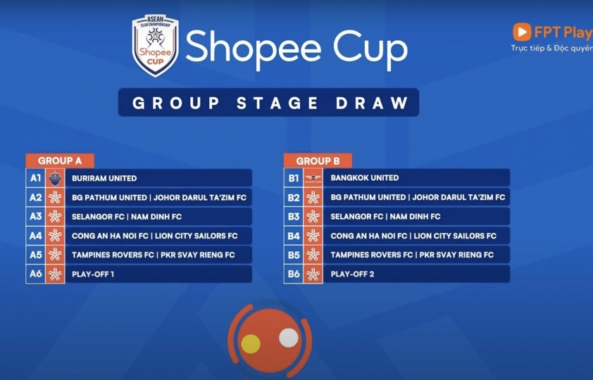 Trực tiếp bốc thăm Shopee Cup 2025/26: Nam Định, CAHN đấu ai 660111