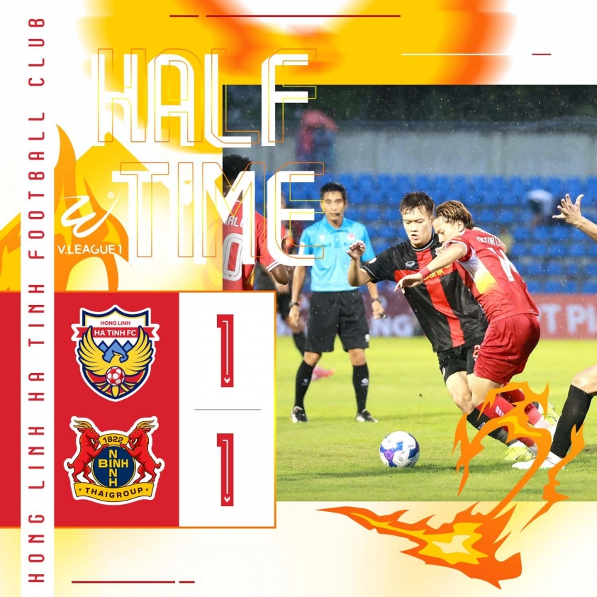 Trực tiếp Hà Tĩnh 1-1 Ninh Bình: Bàn thắng liên tiếp 686573