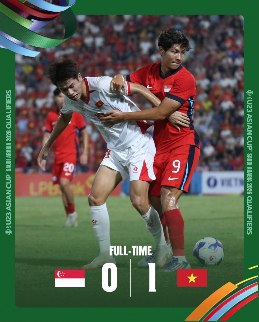 AFC thốt lên 1 điều khi U23 Việt Nam thắng nhọc Singapore 699476