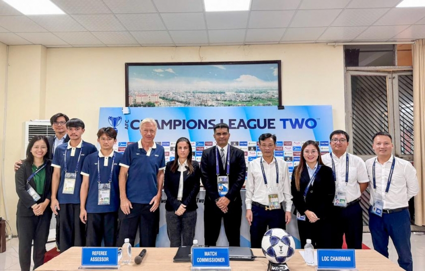 Họp kỹ thuật trước trận Nam Định vs Ratchaburi 705537