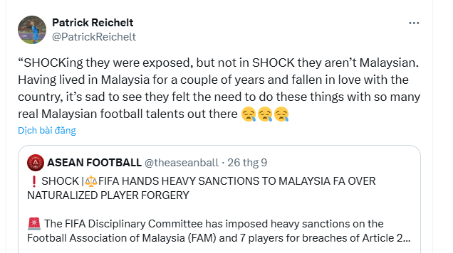 Tuyển thủ Philippnies lên tiếng khi Malaysia bị FIFA phạt nặng 713228